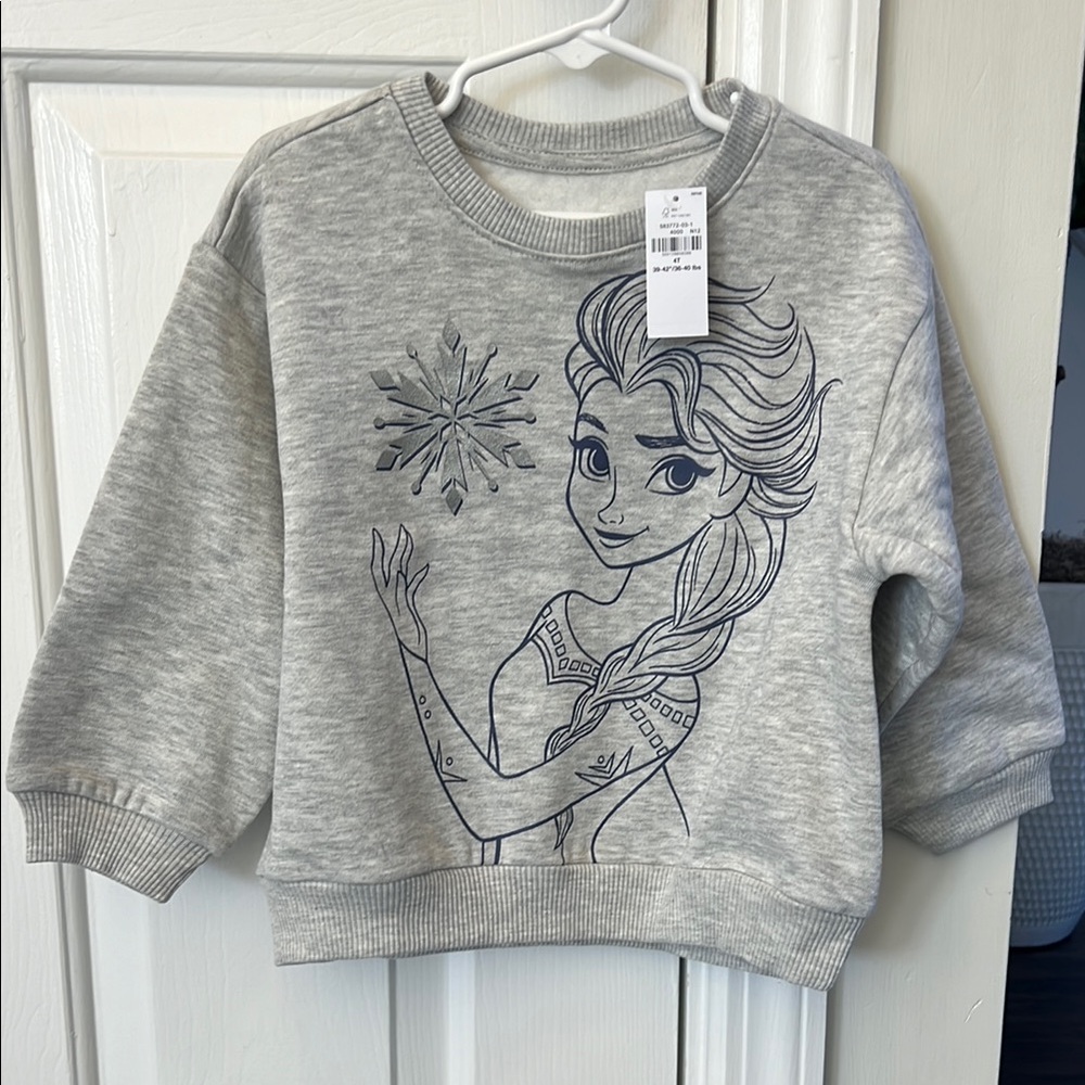 Disney for Old Navy toddler girl 4T Elsa from Frozen sweatshirt. New with tags!